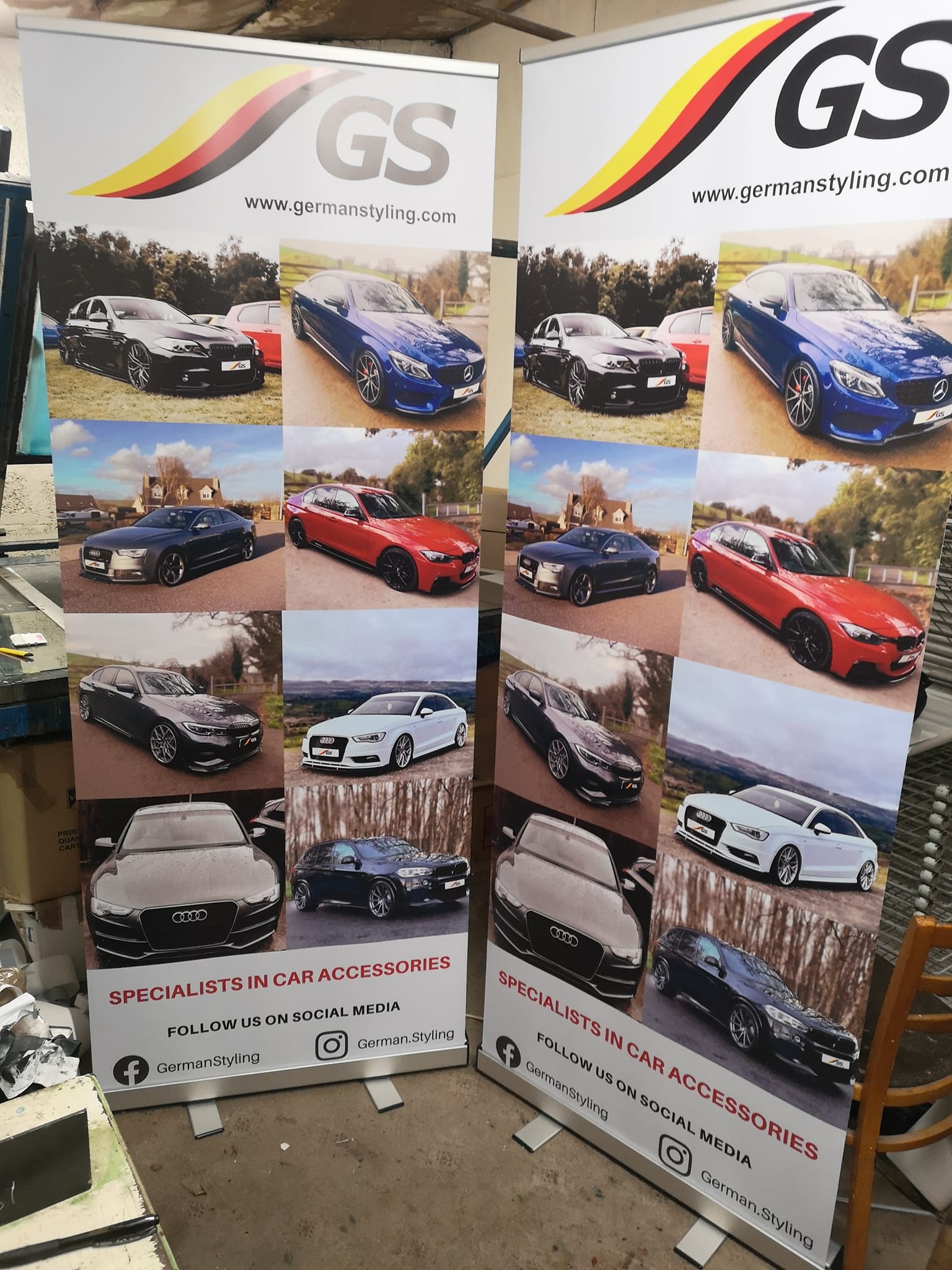 Popp banner for a car specialist